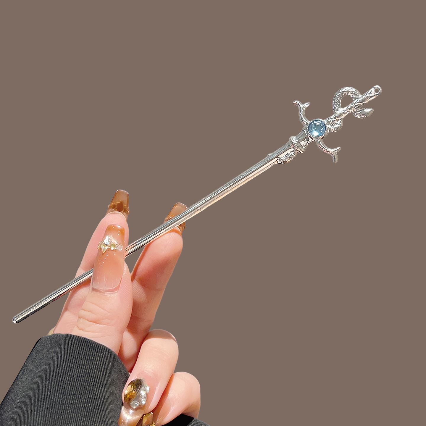 Hanbok Hair Pin - กิ๊บติดผมรูปงูสไตล์จีนแบบใหม่ กิ๊บโลหะแฟชั่นฮั่นฝู ปิ่นปักผม ที่คาดผม เครื่องประดับผม ของขวัญ