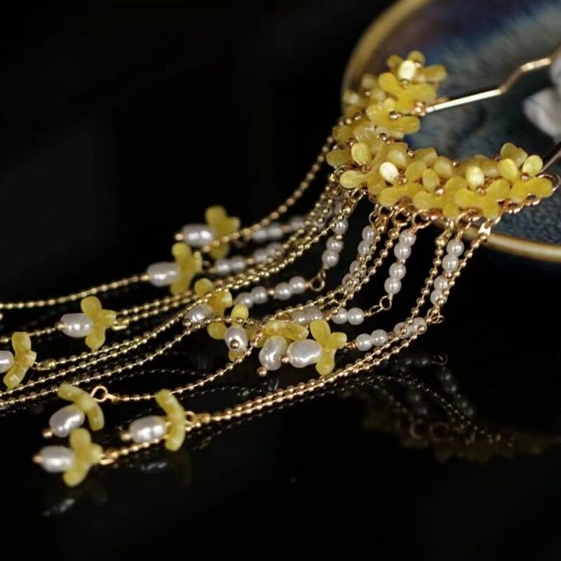 กิ๊บติดผมลายดอกหอมหมื่นลี้แบบโ - Hanbok Hair Pin บทวิจารณ์และราคา