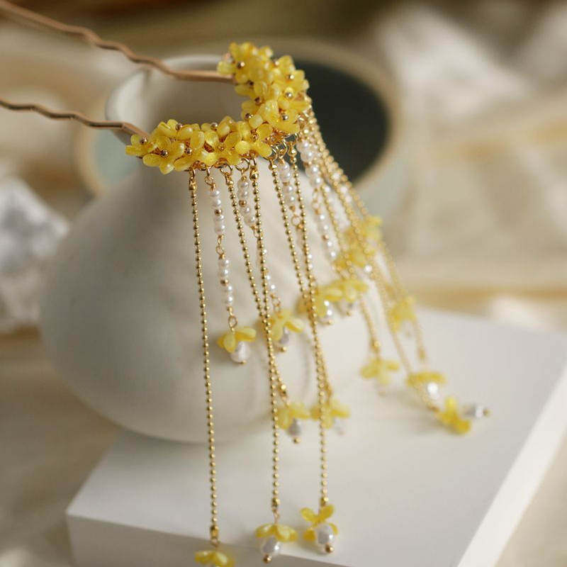 กิ๊บติดผมลายดอกหอมหมื่นลี้แบบโ - Hanbok Hair Pin บทวิจารณ์และราคา