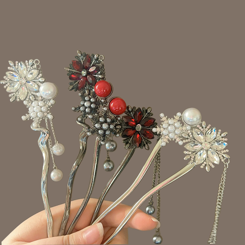 กิ๊บติดผมรูปเกล็ดหิมะประดับพู่ - Hanbok Hair Pin บทวิจารณ์และราคา