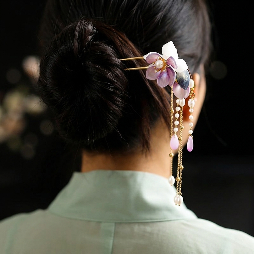 กิ๊บติดผมรูปตัว U ทำจากโลหะผสม - Hanbok Hair Pin บทวิจารณ์และราคา