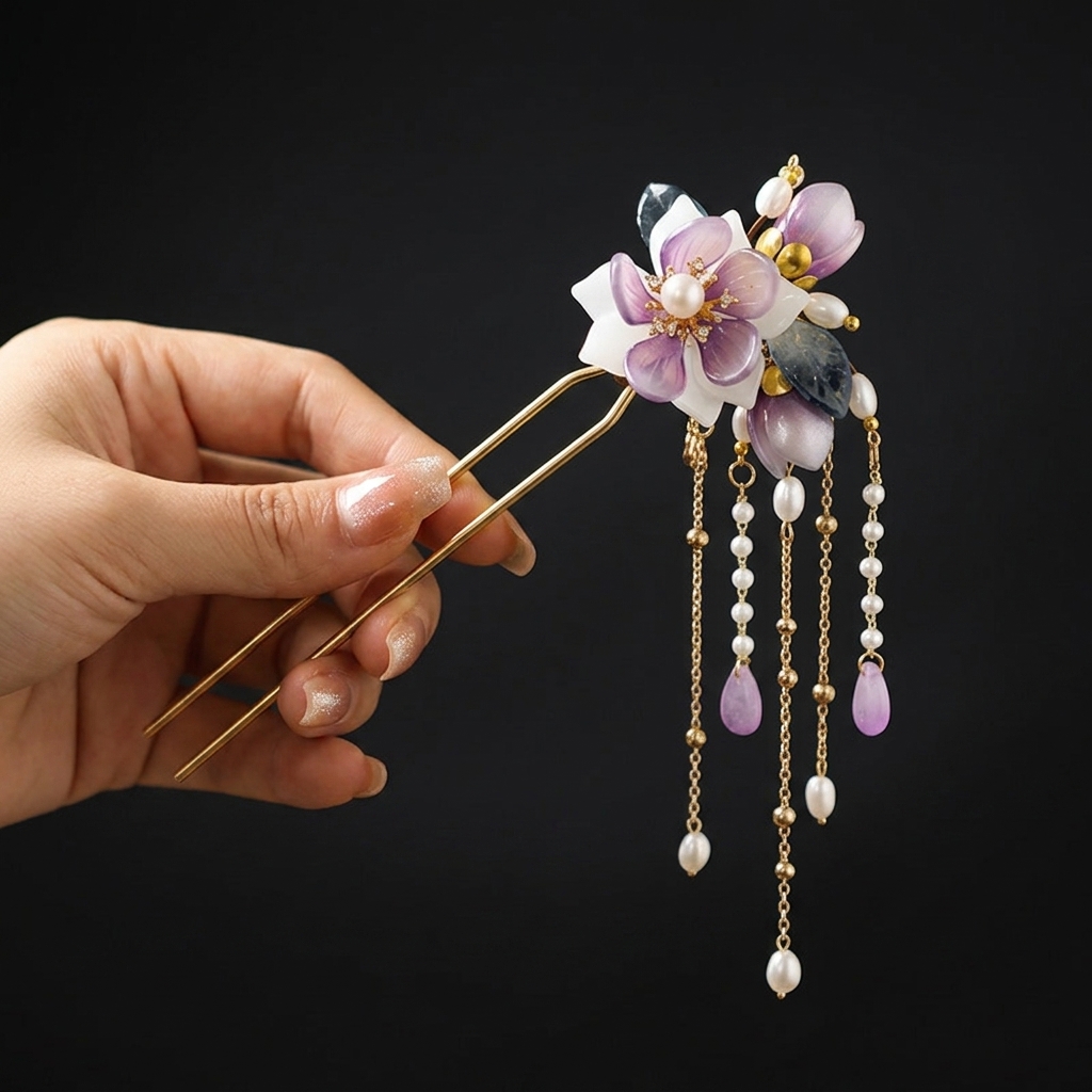 กิ๊บติดผมรูปตัว U ทำจากโลหะผสม - Hanbok Hair Pin บทวิจารณ์และราคา