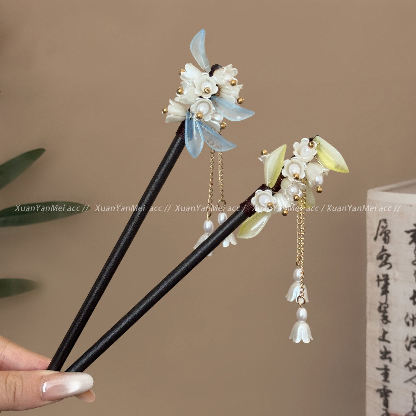 กิ๊บติดผมแบบจีนโบราณ ประดับพู่ - Hanbok Hair Pin บทวิจารณ์และราคา