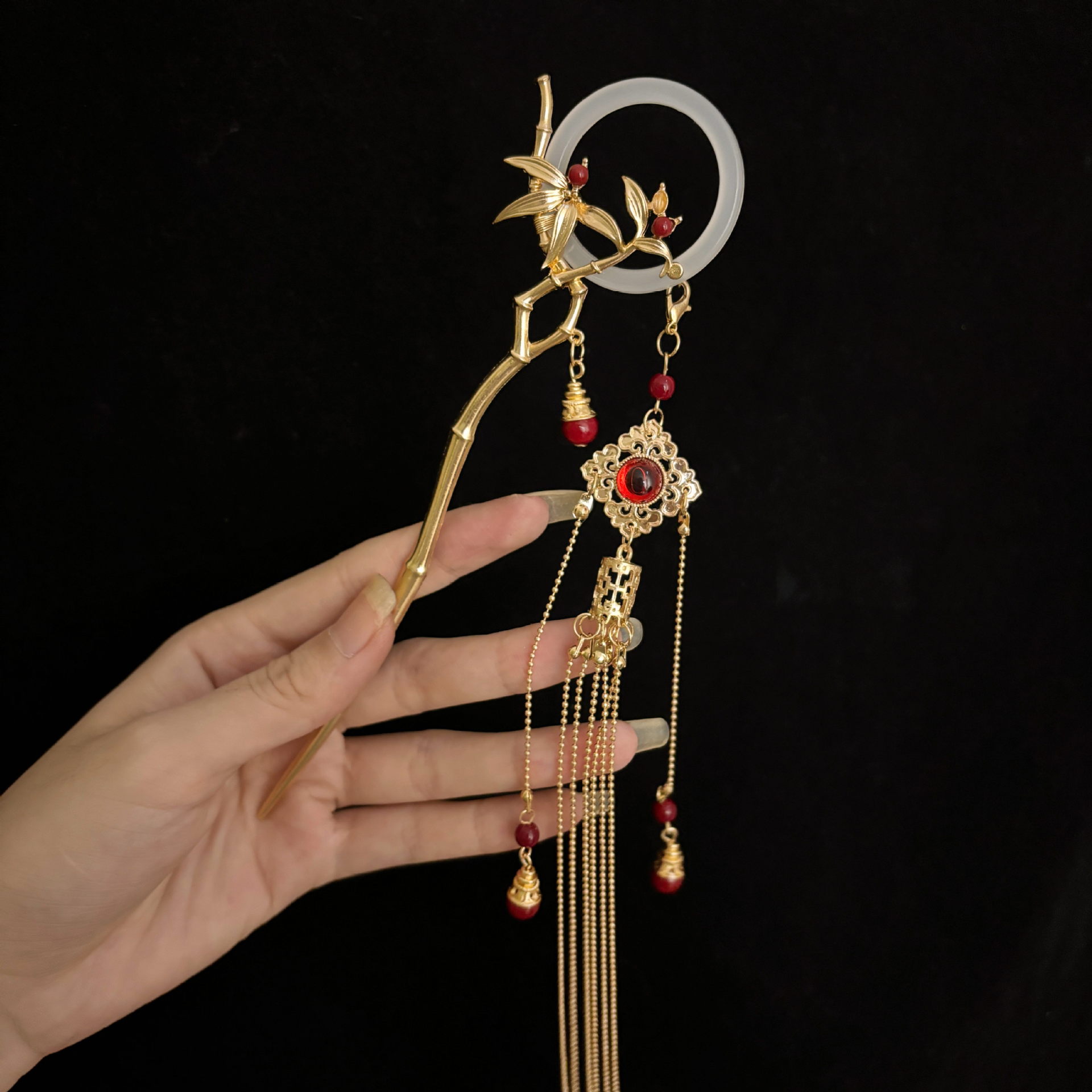 ปิ่นปักผมสไตล์จีน ทำจากไม้ไผ่  - Hanbok Hair Pin บทวิจารณ์และราคา