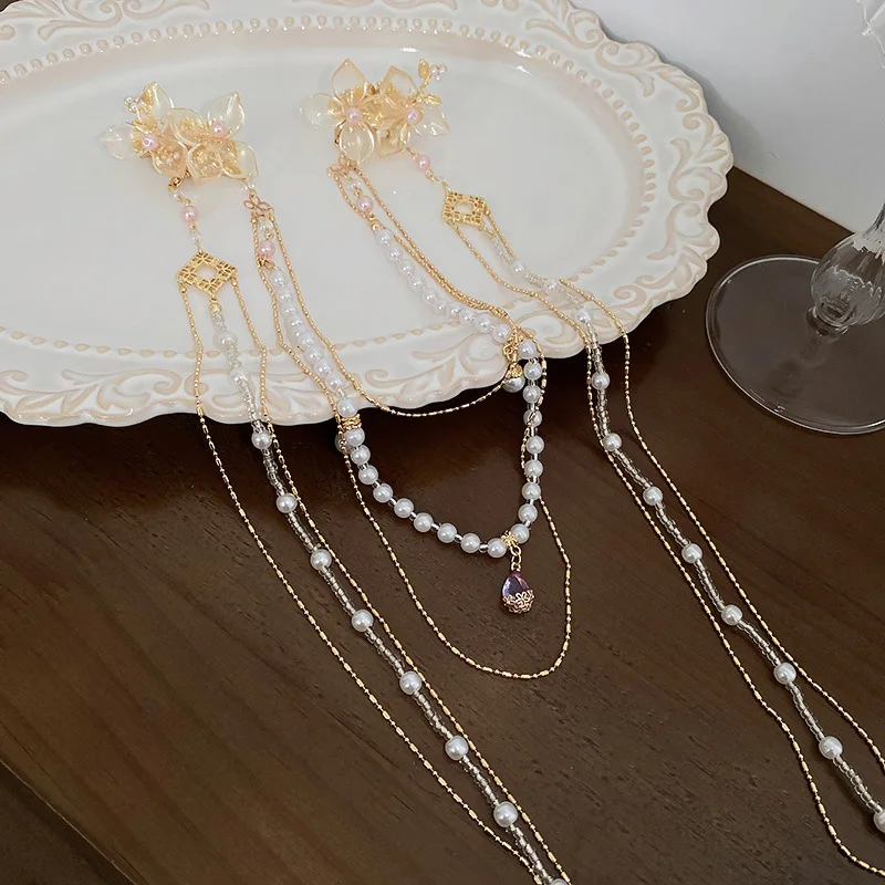 สไตล์จีนใหม่ Rhinestones ดอกไม - Hanbok Hair Pin บทวิจารณ์และราคา