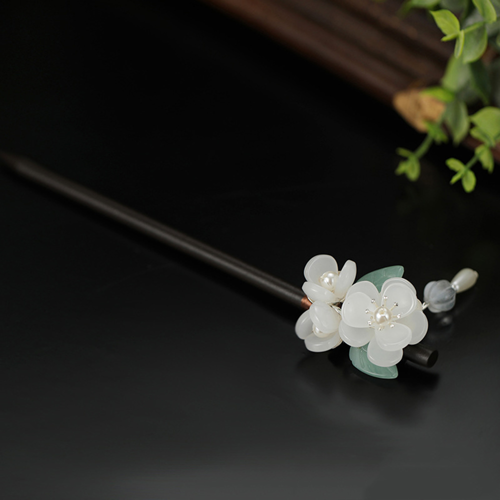 Retro ดอกไม้ Hairpin ไข่มุกไม้ - Hanbok Hair Pin บทวิจารณ์และราคา
